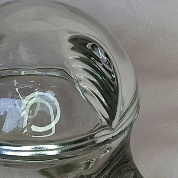 Anchor Hocking Clear Glass Blow Puffer Fish Trinket Jar Glass Box Nautical Beach - Picture 2 of 10